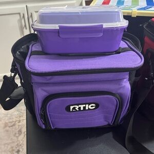 RTIC Purple Lunch Bag with Container